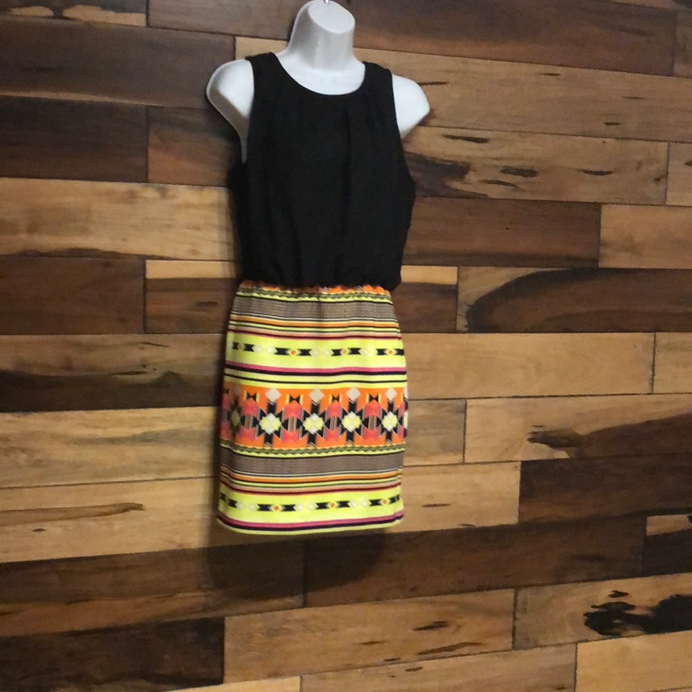 Neon aztec Dress